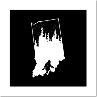 Indiana Bigfoot Gift Posters and Art